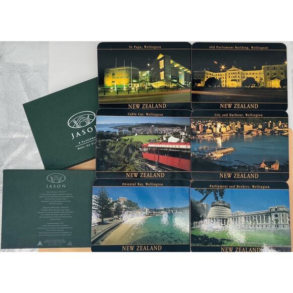 Jason Other - Jason Placemats 6 New New Zealand Picturesque Sites Cork Backed